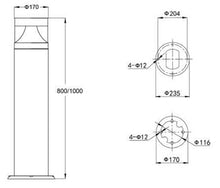 Load image into Gallery viewer, LED Lawn Light L6220C model