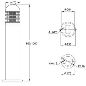 LED Lawn Light L6206A model