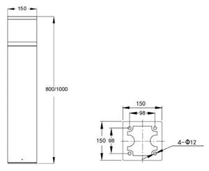 LED Lawn Light L6209A model