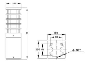 LED Lawn Light L6212 model