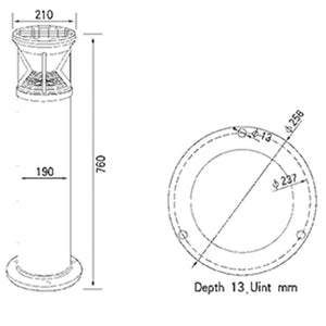 Solar LED Lawn Light PV-G006 model