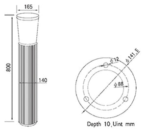 Solar LED Lawn Light PV-G010 model