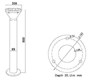 Solar LED Lawn Light PV-G013 model