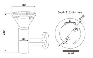 Solar LED Lawn Light PV-G015 model