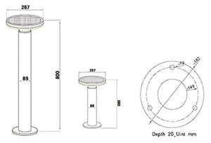 Solar LED Lawn Light PV-G017 model