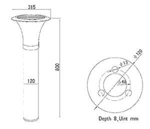 Solar LED Lawn Light PV-G003 model