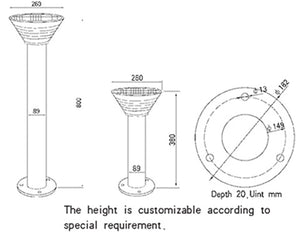 Solar LED Lawn Light PV-G002 model
